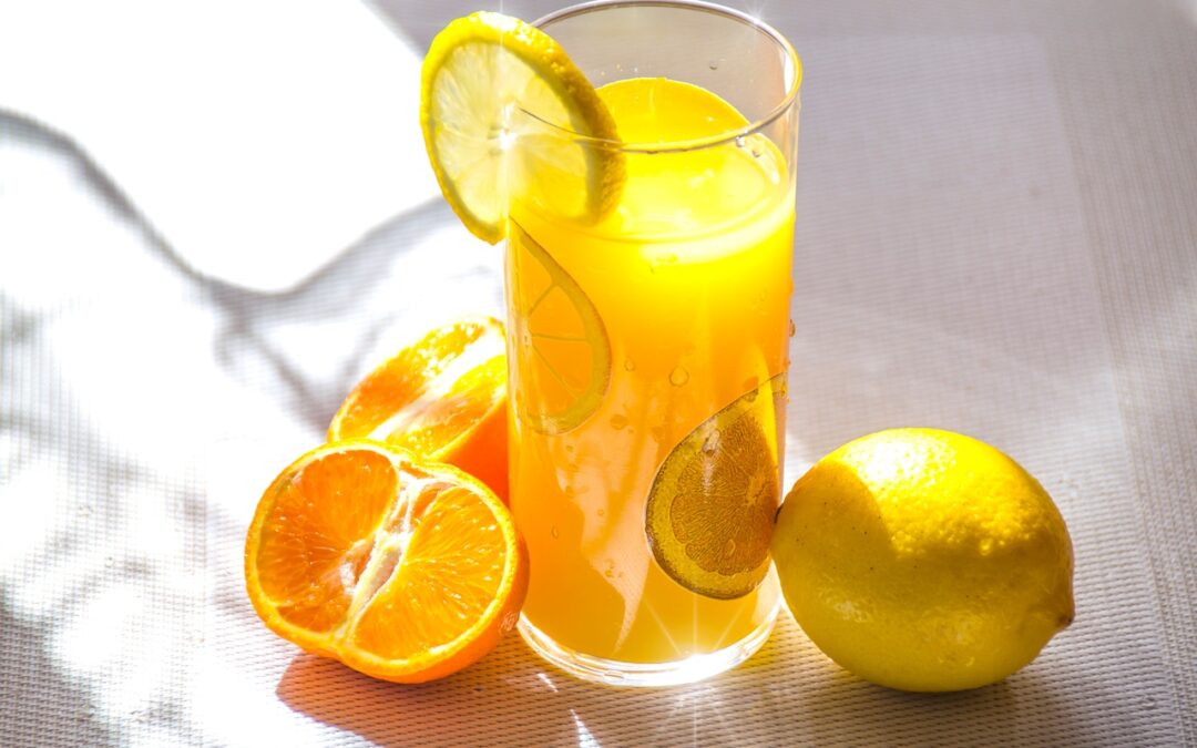 Glass of orange juice